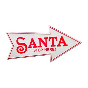 Schild "SANTA"